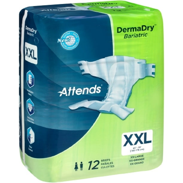 ATTENDS DERMADRY ADV BRIEF LARGE 3X24CT