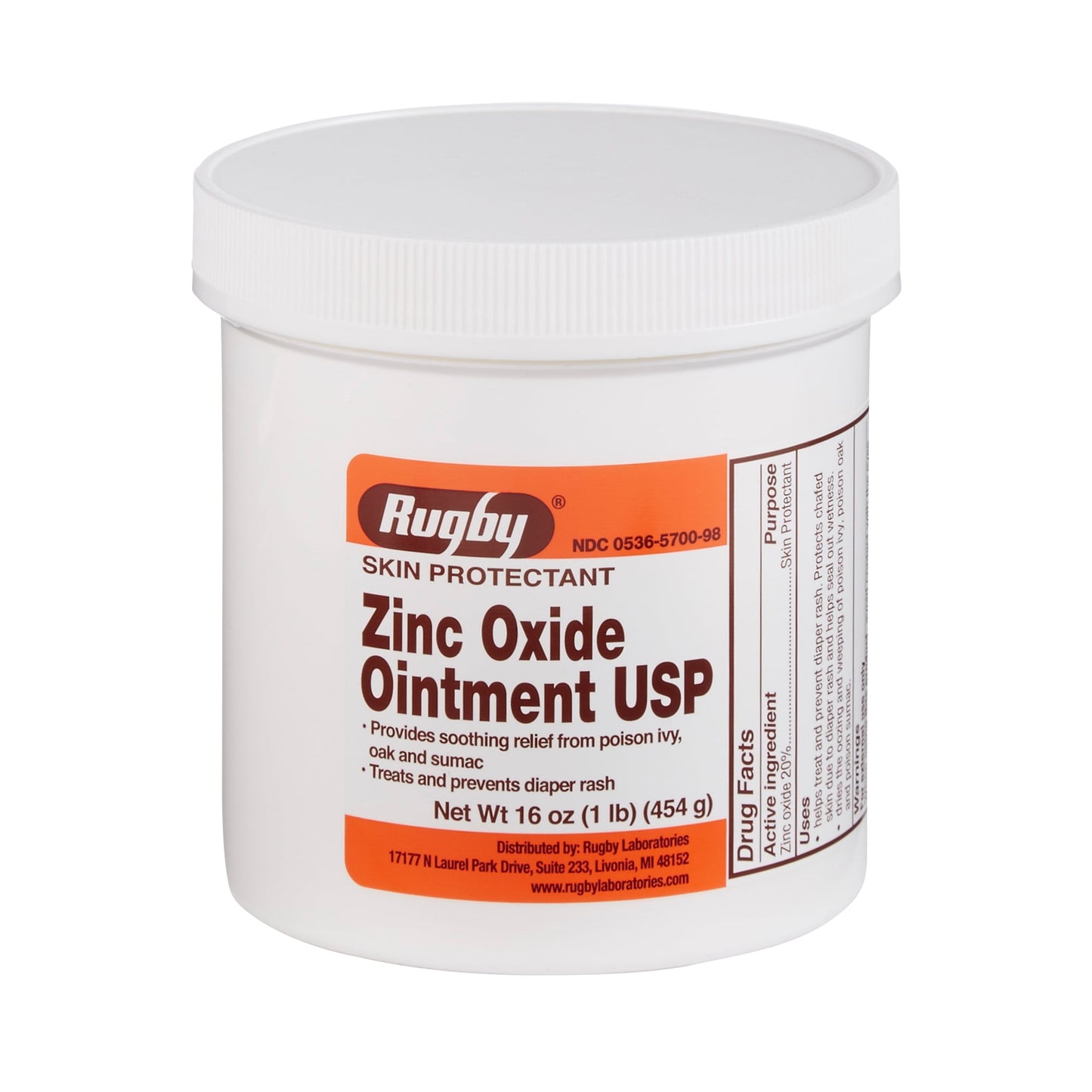 ZINC OXIDE OINTMENT 1LB RUGBY