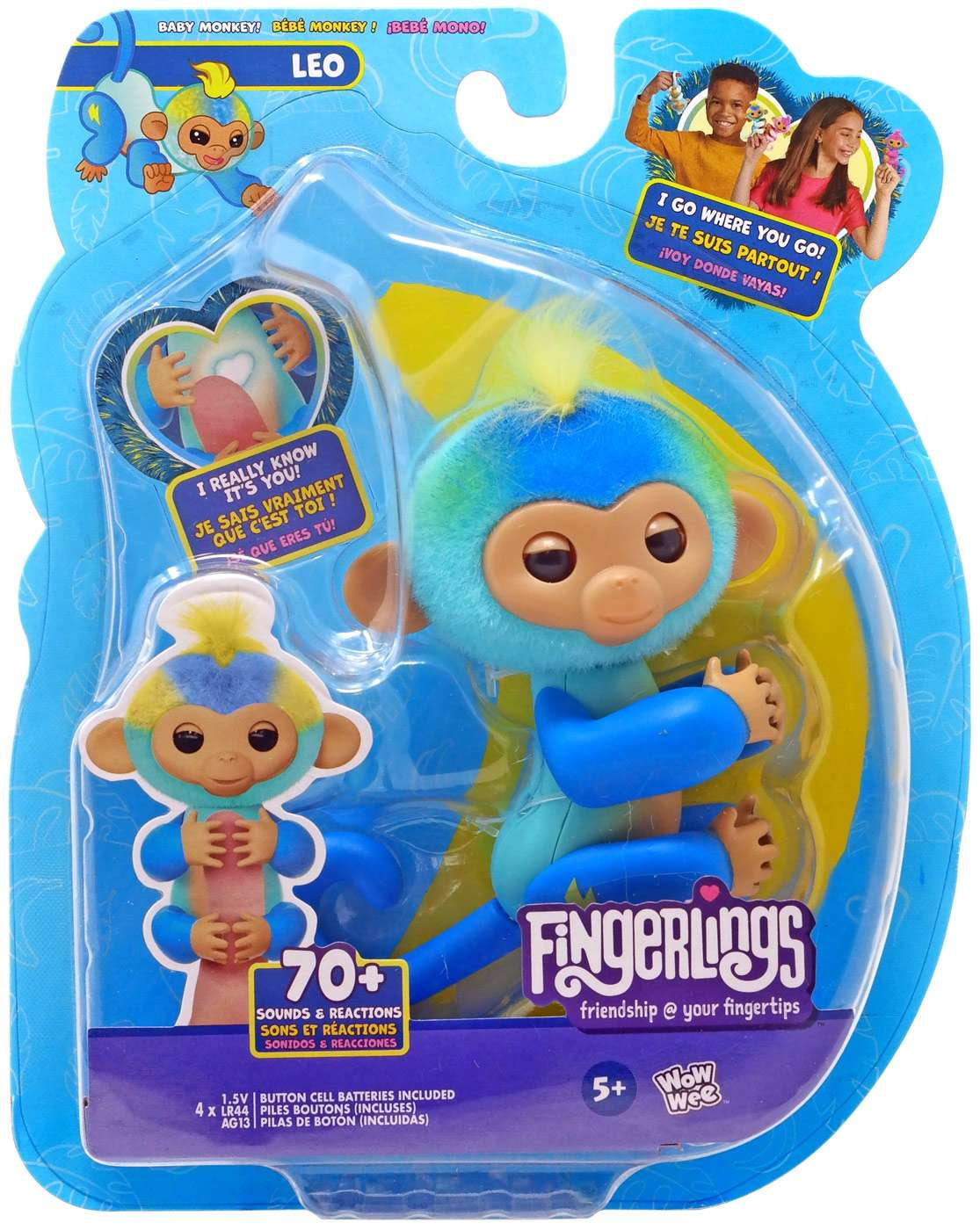 FINGERLINGS Baby Monkey Party Figure