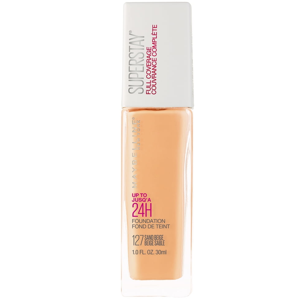 Maybelline Super Stay Full Coverage Liquid Foundation Makeup, Nude Beige, 1 fl. oz.