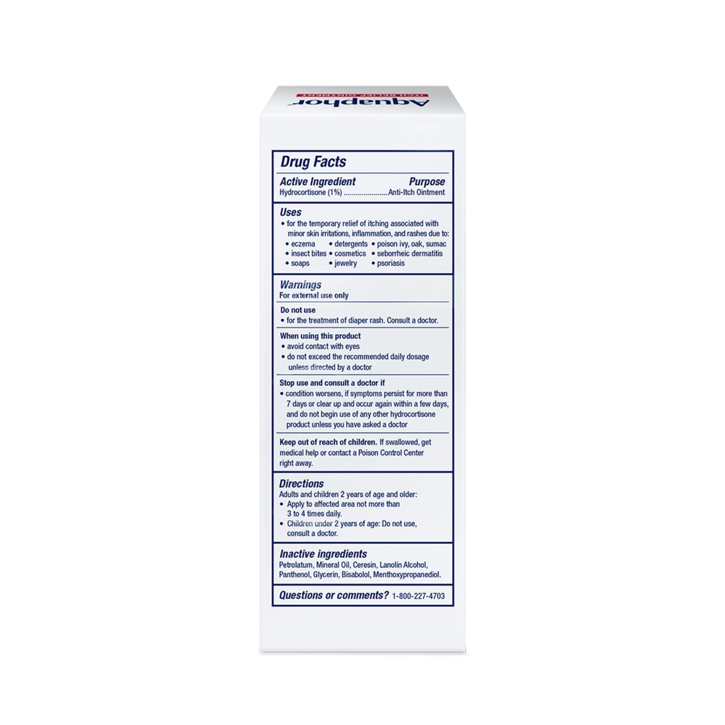 AQUAPHOR ITCH RELIEF OINTMENT 2OZ
