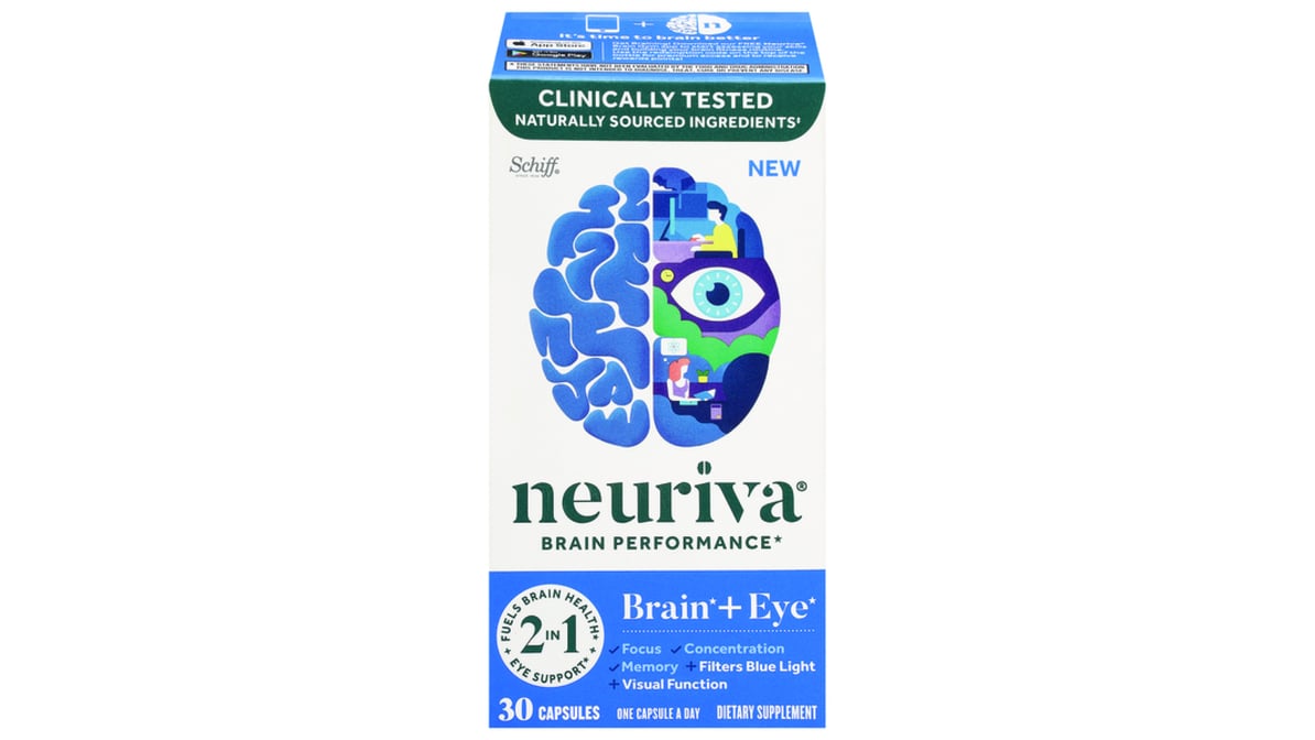 NEURIVA BRAIN PLUS EYE CAP 30CT