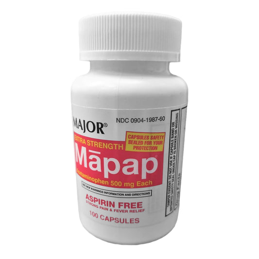 MAPAP ACETAMIN 500MG CAPSULE 100CT MAJ