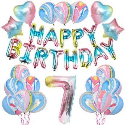 HAPPY BALLOON BDAY 7" PLATE