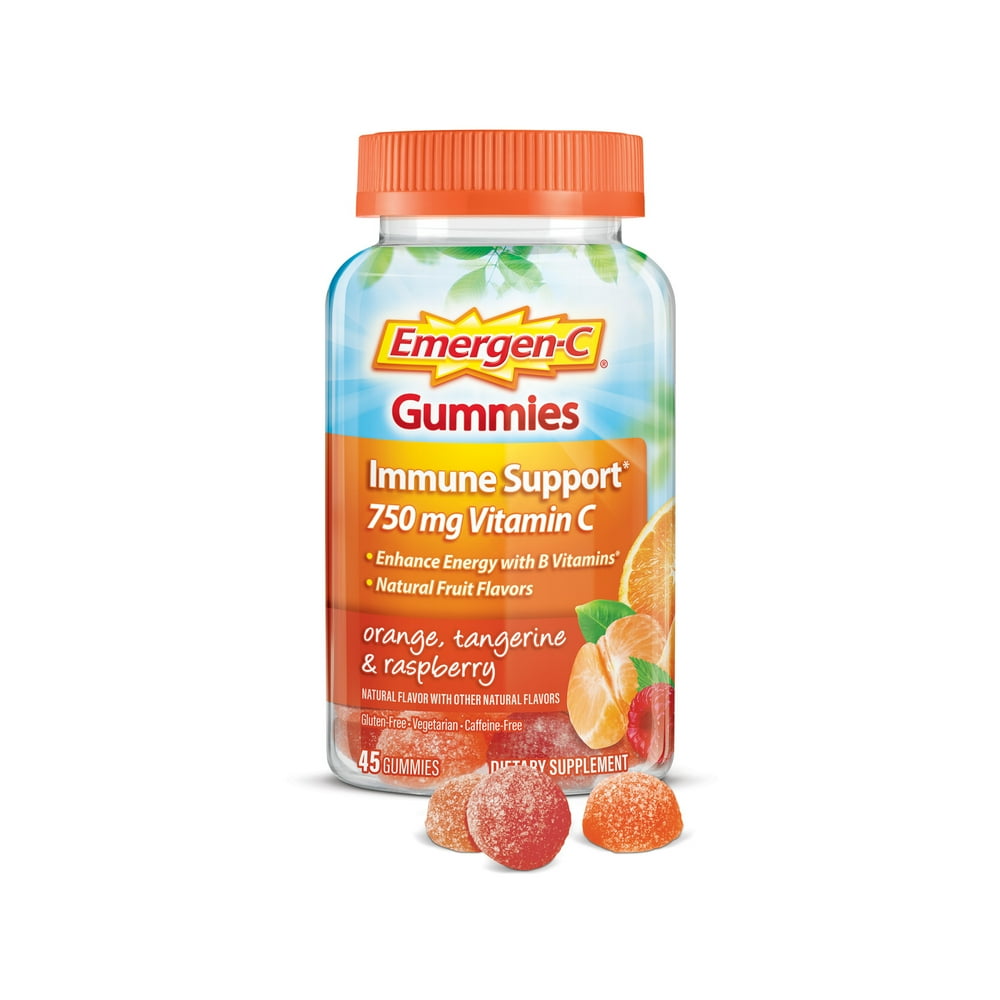 EMERGEN-C 750MG MIXED FRUIT GUMMIES 45CT
