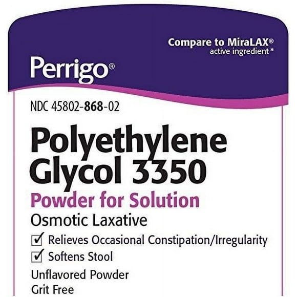 POLYETHYLEN GLYCOL 3350 POWDER 510GM PER
