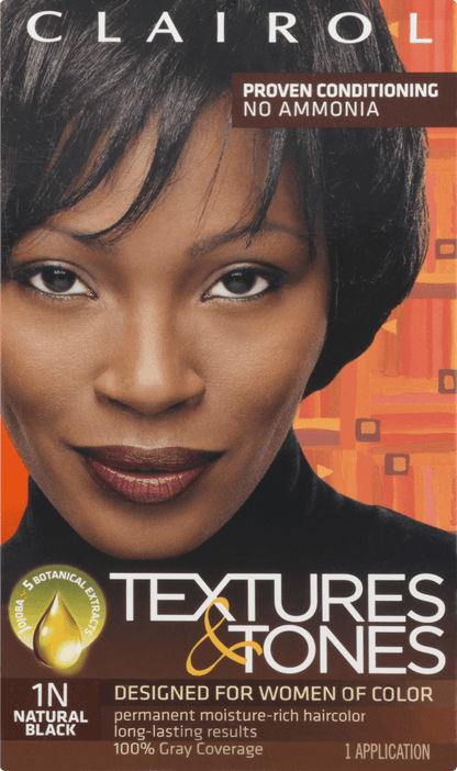 Clairol Text & Tone Kit #1N Natural Black