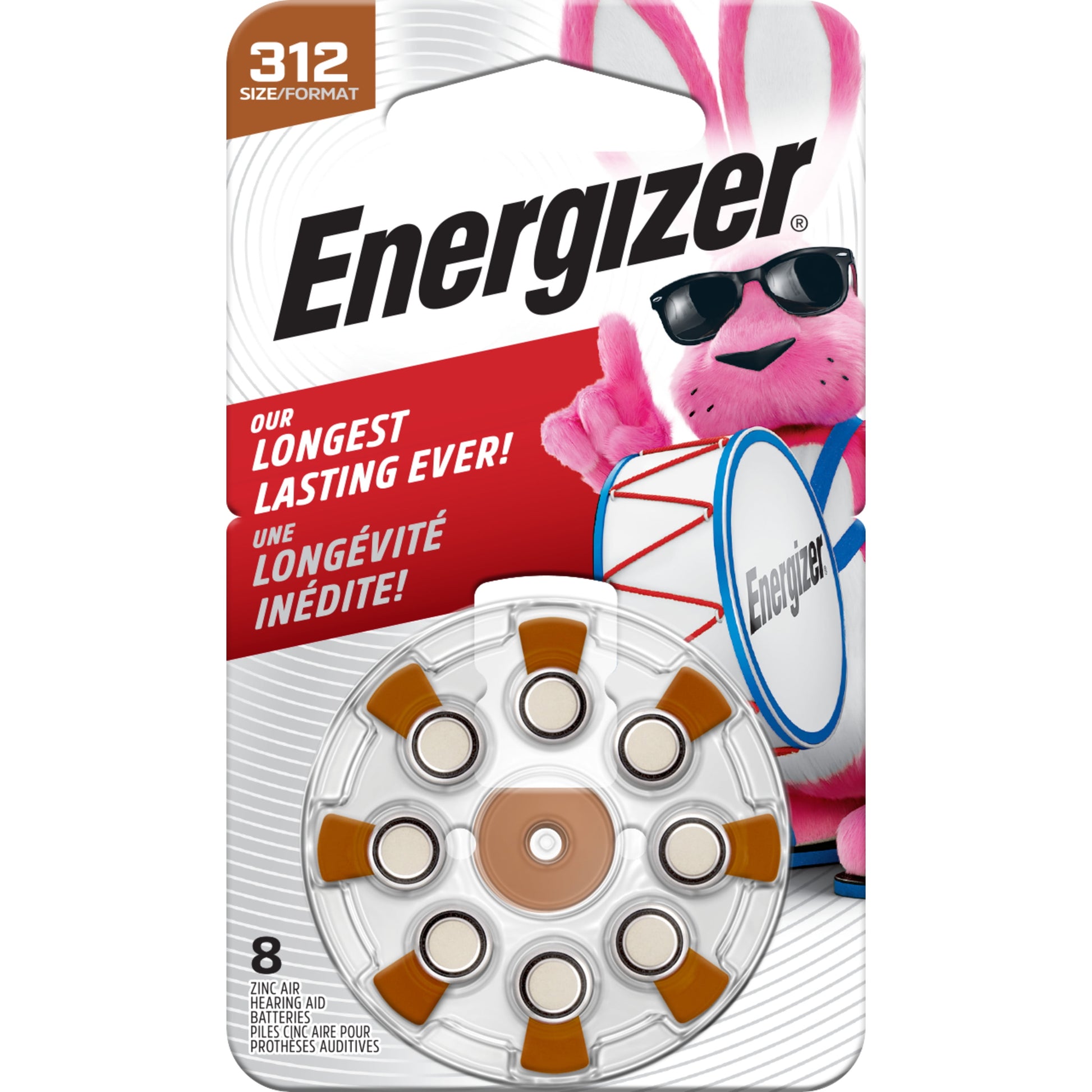 ENERGIZER HEAR AID ZINC 312CR BAT 6CT