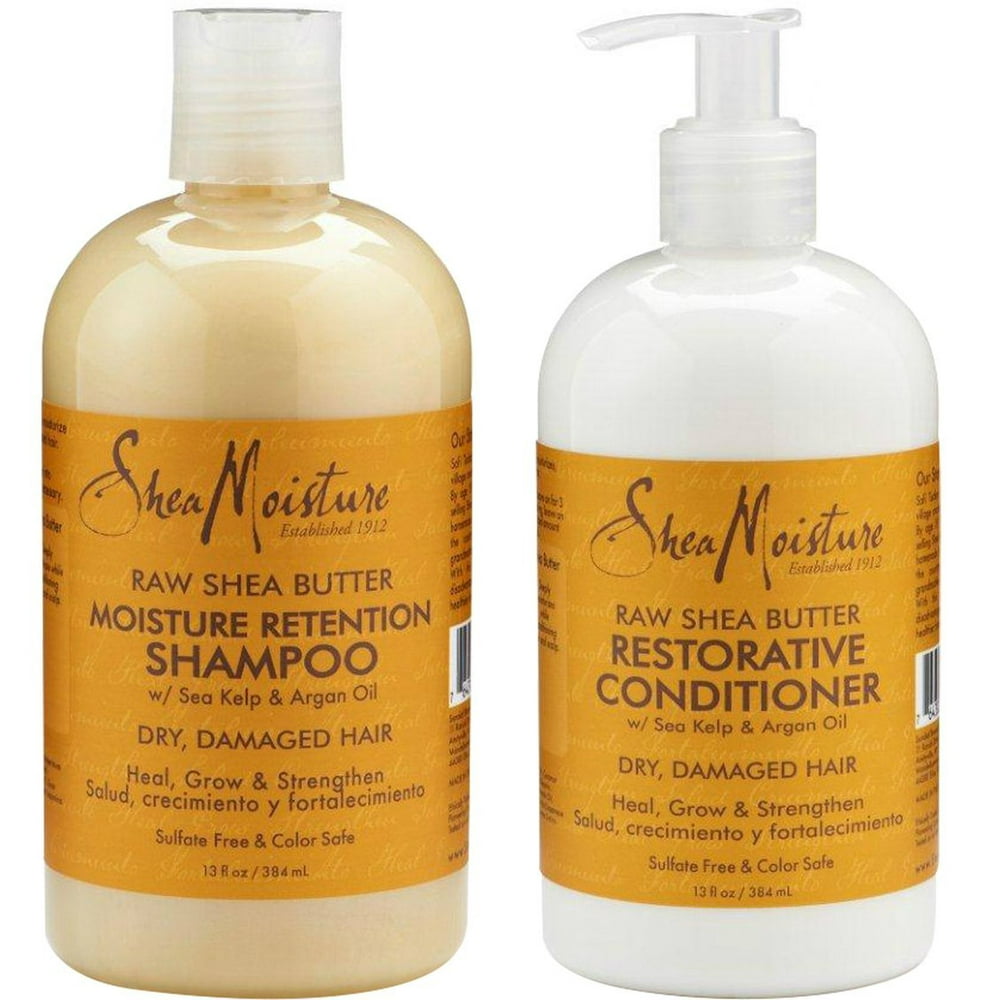 S/M RAW SHEA SHAMPOO COMBO 13OZ