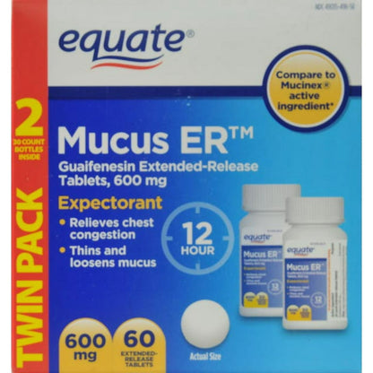 MUCUS RELIEF TB 600MG 5X20UD ER