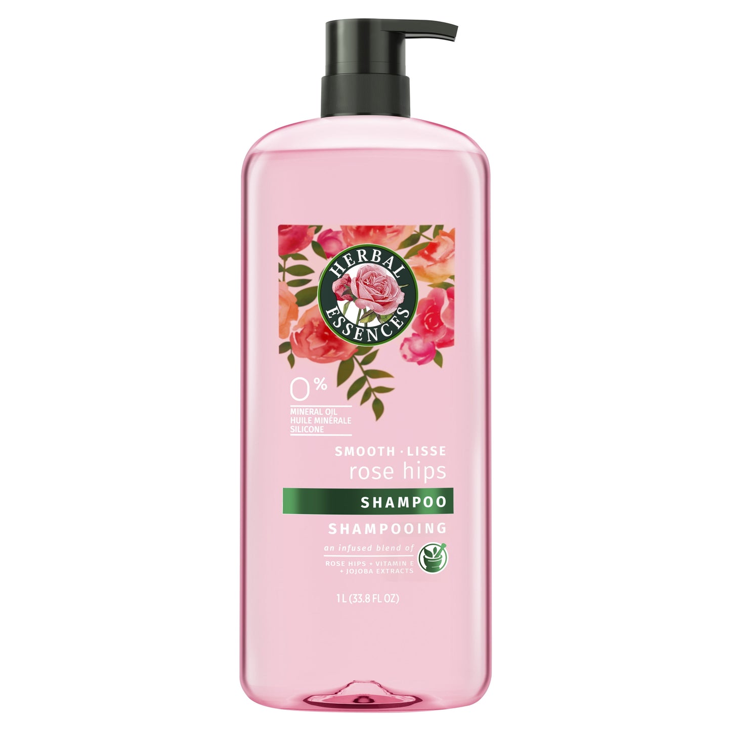 Herbal Essences Travel Size Smooth Shampoo with Rose Hips & Jojoba Extracts, 3.38 oz