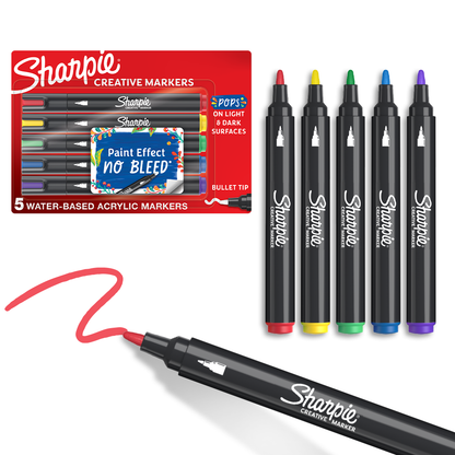 Sharpie S-Note Creative Markers, 6 count
