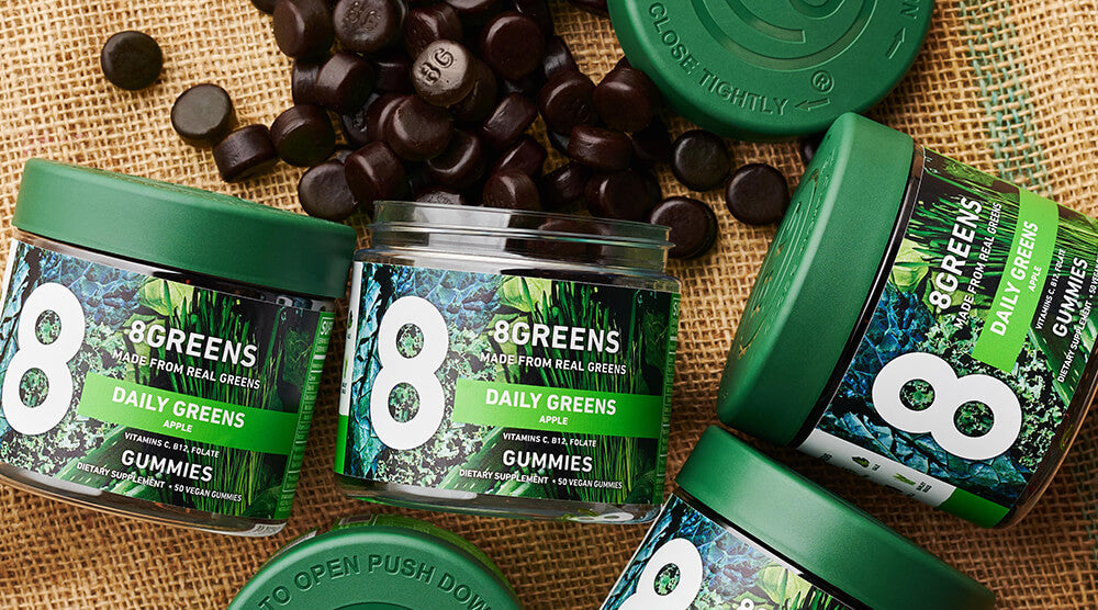 8GREENS GUMMIES,DAILY GRNS,PEACH