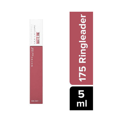 MAYBELLINE New York Super Stay Matte Ink Liquid Lipstick, 175 Ringleader, 0.17 oz