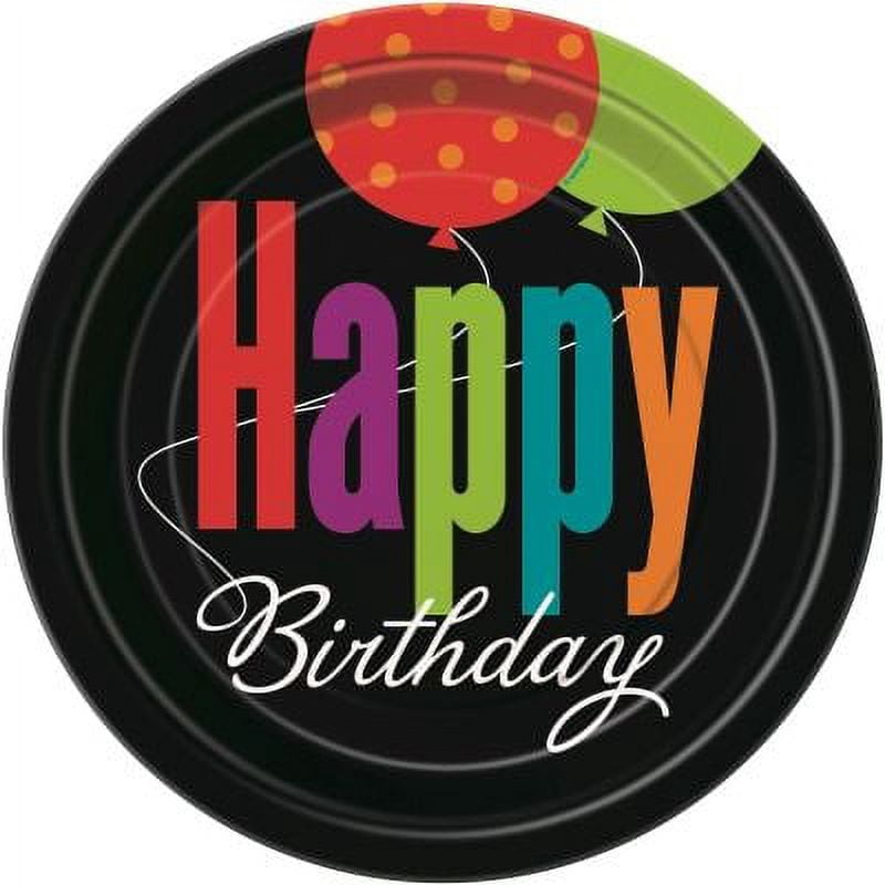BDAY CHEER 7" PLATES 8CT