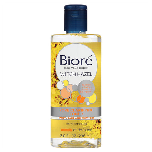 Biore Witch Hazel Toner 8oz Pore Clarifying