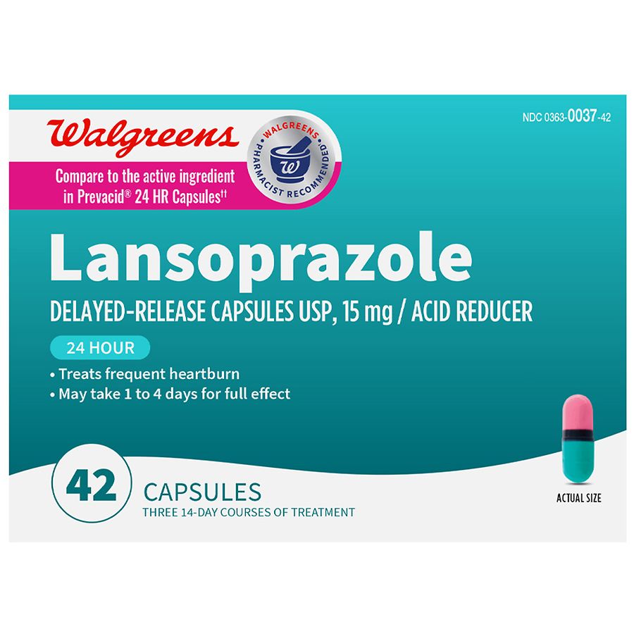 LANSOPRAZOLE 15 MG DR CAP 14