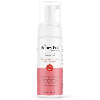 THE HONEY POT FOAM WASH,BERGAMOT ROSE