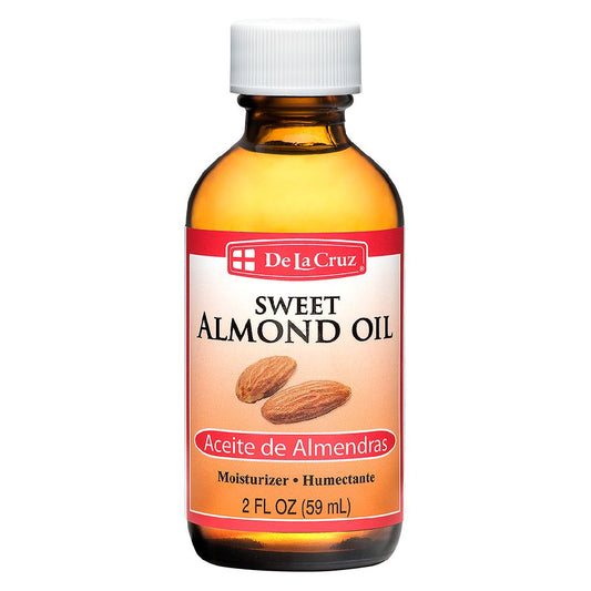 De La Cruz Sweet Almond Oil 2oz Moisturizer For Skin/Hair
