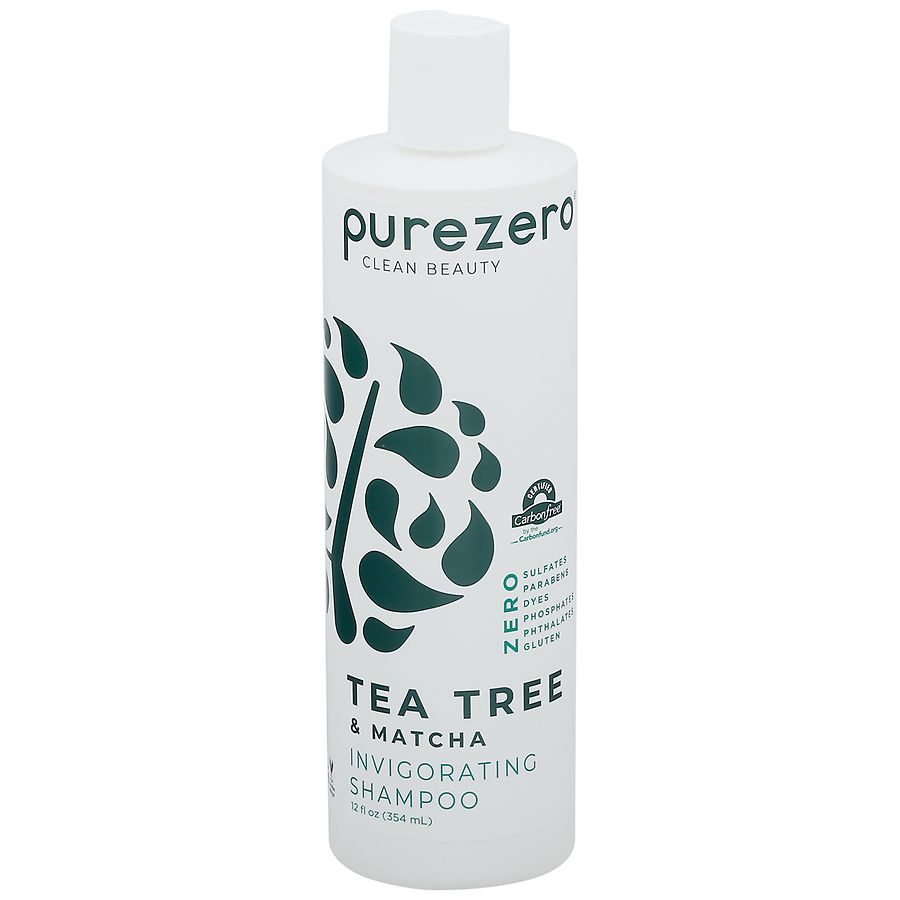 Purezero Shampoo Tea Tree & Matcha Invigorating 12oz