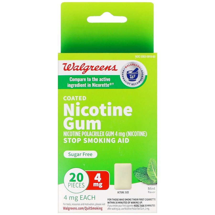 NICOTINE 4 MG MINT GUM 50