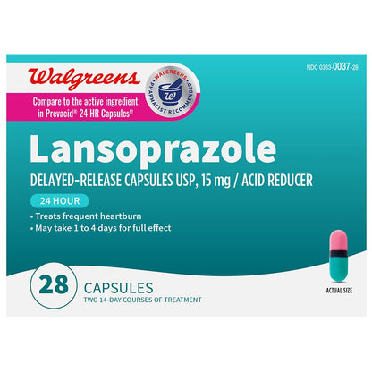 GNP LANSOPRAZOLE 15MG CAP 14CT