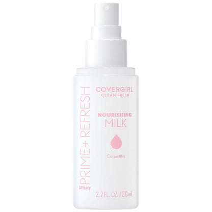 COVERGIRL Clean Fresh Prime + Refresh Spray - 100 Nourishing Milk, 2.7 oz