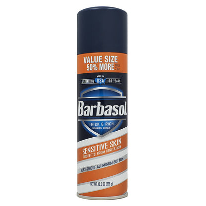 Barbasol Shaving Cream Sensitive Skin 2oz (12in)