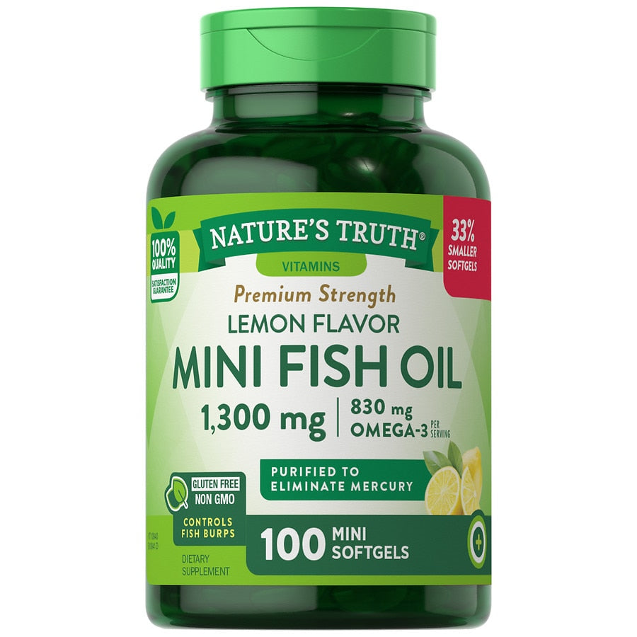 NAT TRU MINI FISH OIL 1340 MG SGC 100