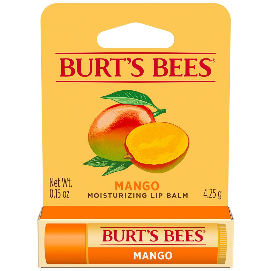 Burt's Bees Moisturizing Lip Balm - Mango, Carded