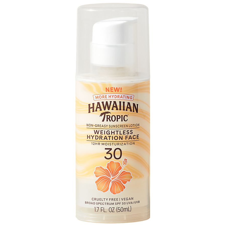 Hawaiian Tropic Spf#30 Face Weightless Hydration 1.7oz