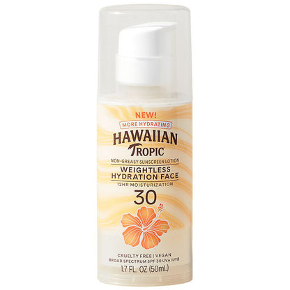 Hawaiian Tropic Spf#30 Face Weightless Hydration 1.7oz