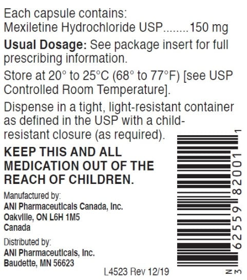 MEXILETINE HCL CP 150MG 100