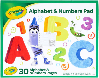 Crayola Alphabet and Numbers Pad, 30 pages