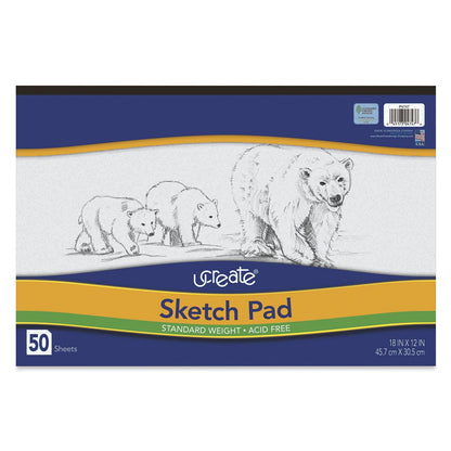 UCreate 50 Sheet Sketch Pad, 9" x 12"