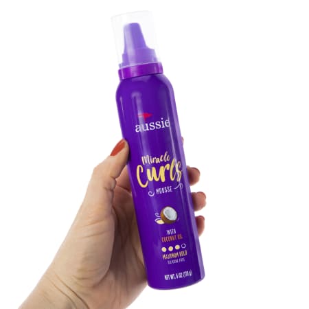 Aussie Miracle Curls Mousse Strong Hold W/Coconut Oil 6oz.