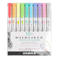 Zebra Midliner Double Ended Art & Stationary Markers - Assorted Neutrals, 10 pack
