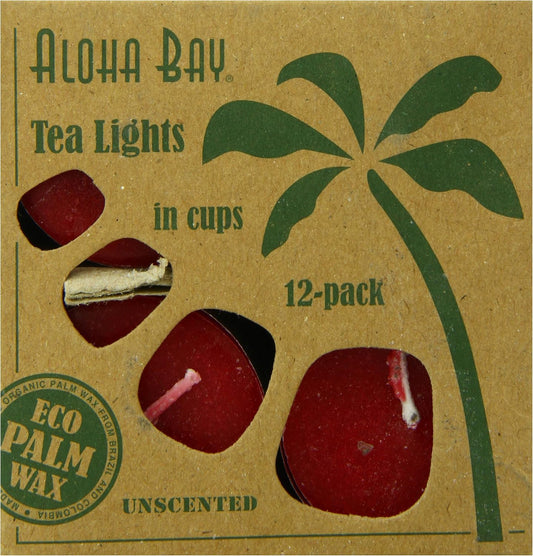 ALOHA BAY TEA LIGHT,RED