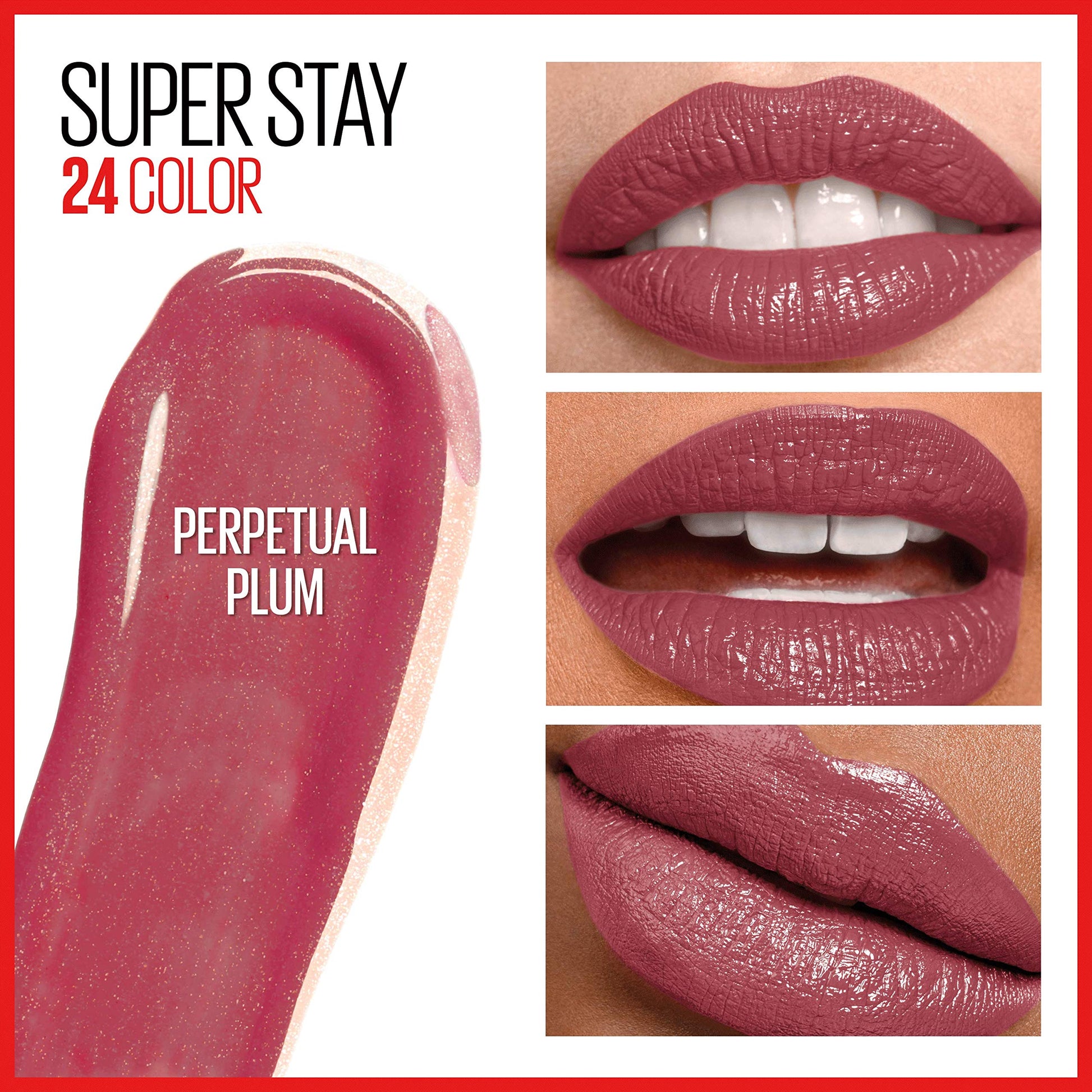 MAYBELLINE New York Super Stay 24 Hour Long-Lasting 2-Step Liquid Lipstick, Always Heather, 0.78 oz