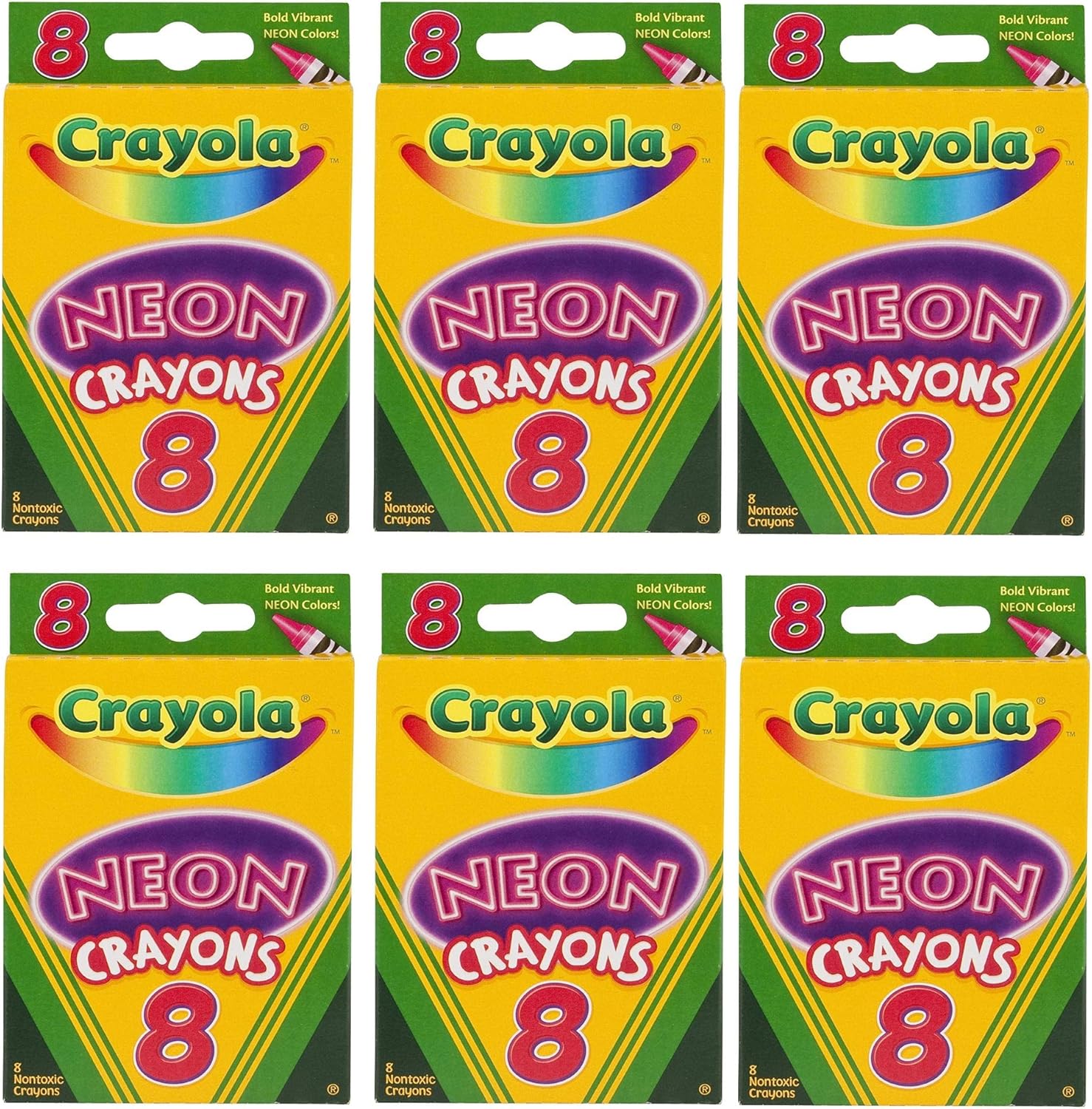 Crayola Neon Crayons, 24 pack