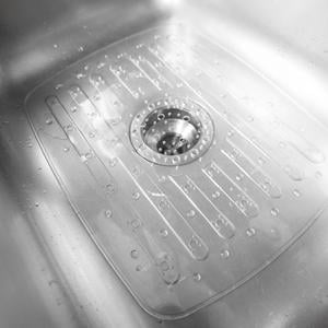 Home Basics Small PVC Sink Mat - Clear