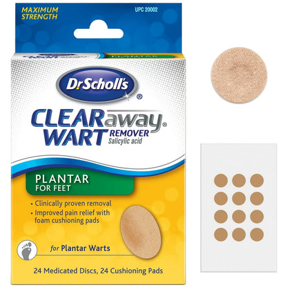 DR SCHOLLS PLANTAR WART REMOVER BDG 12CT