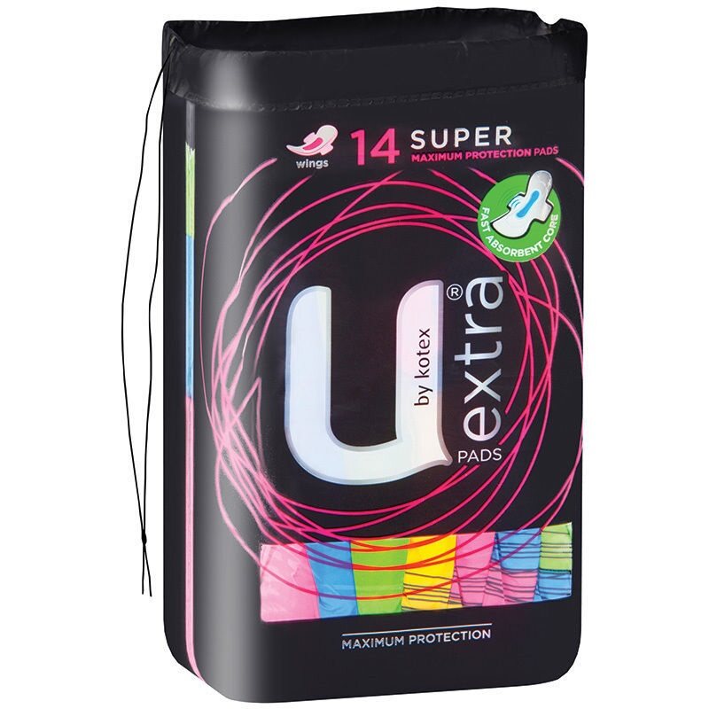 U BY KOTEX MAXI PA 14 WING OVN