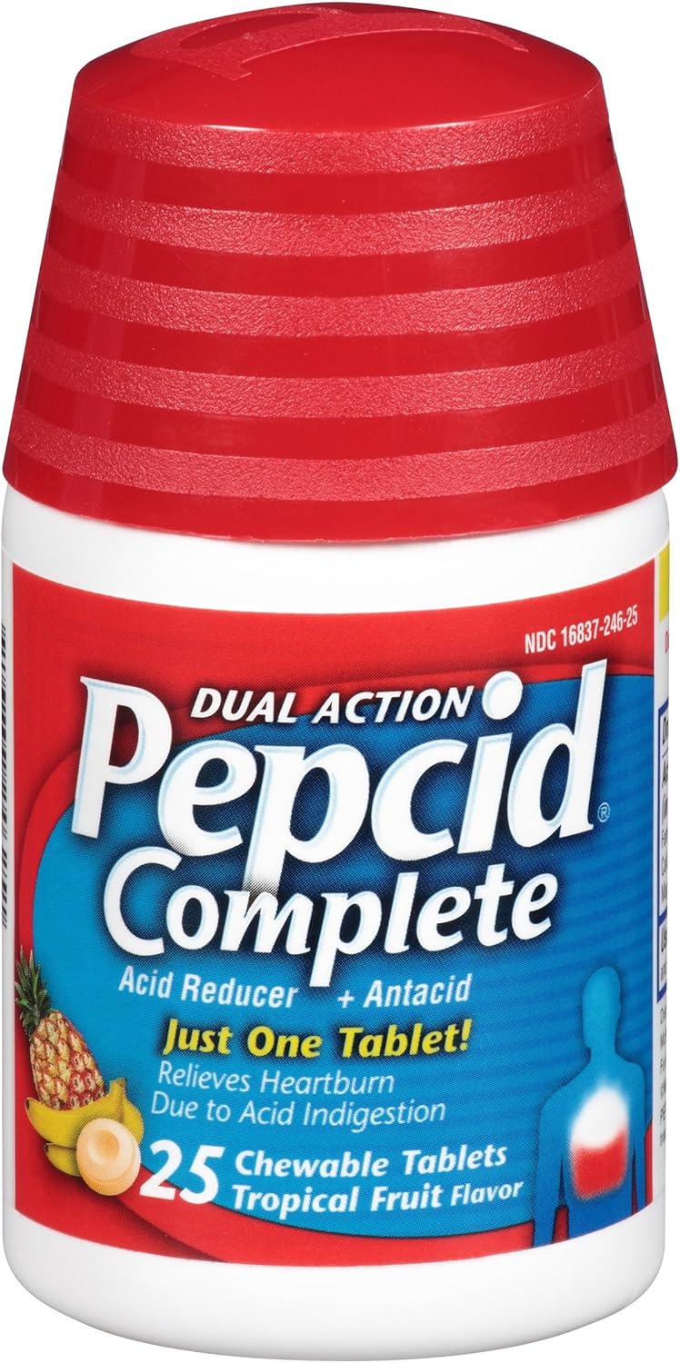 PEPCID COMPLETE CHEWS TROP FRUIT 50CT