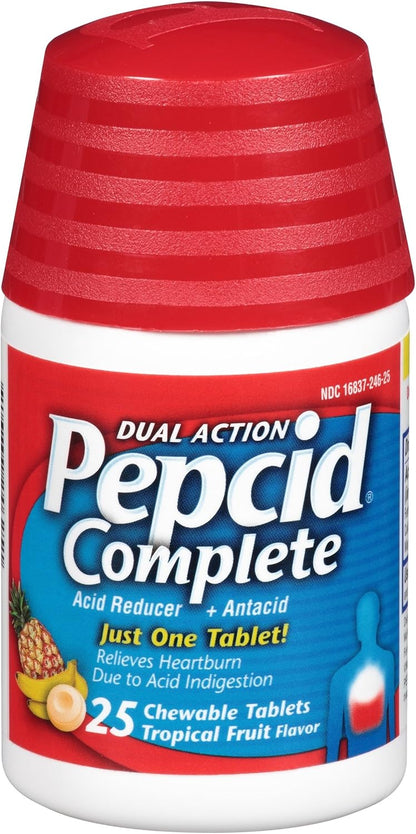 PEPCID COMPLETE CHEWS TROP FRUIT 50CT