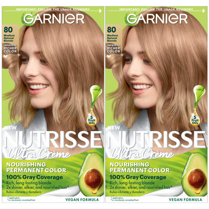 Garnier Nutrisse Ultra Creme Nourishing Permanent Hair Color - 50 Medium Natural Brown