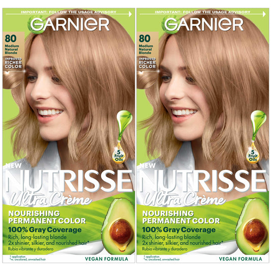 Garnier Nutrisse Ultra Creme Nourishing Permanent Hair Color - 50 Medium Natural Brown