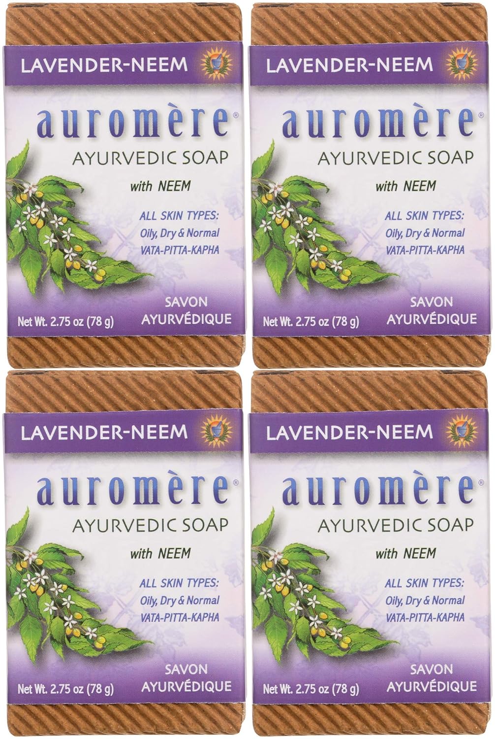 AUROMERE BAR SOAP,AYURVD,HIMA ROSE