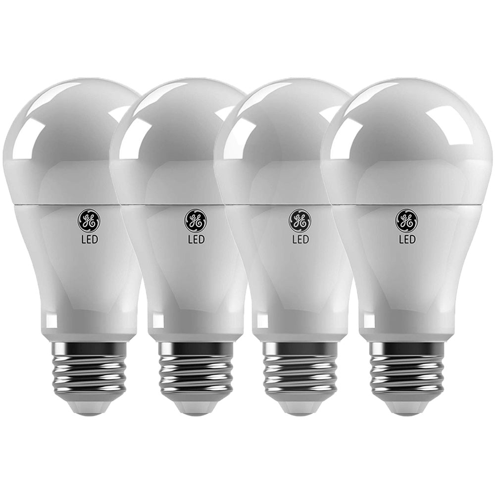 GE 10W A19 LED Daylight General Purpose Dimmable Light Bulb (4-Pack)