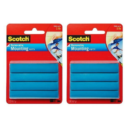 3M Scotch Removable Mounting Putty, 2 oz., White